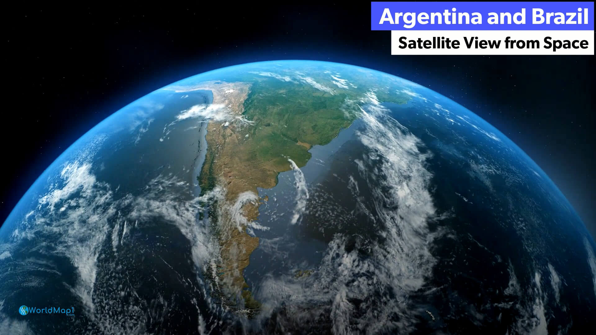 Argentina and Brazil from Space
